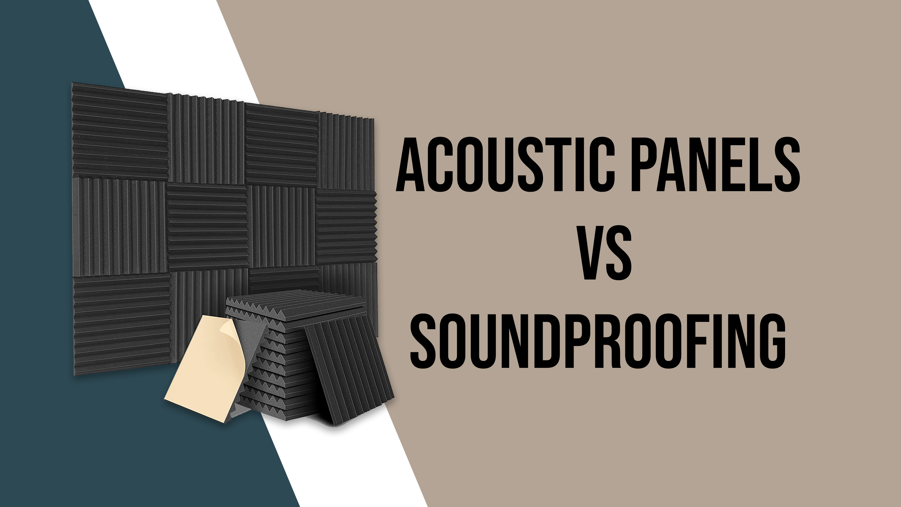 acoustic panels vs soundproofing