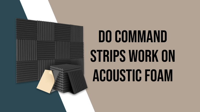 Can Command Strips Work on Acoustic Foam?