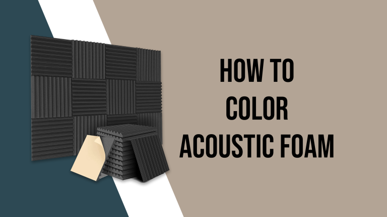 How To Color Acoustic Foam?