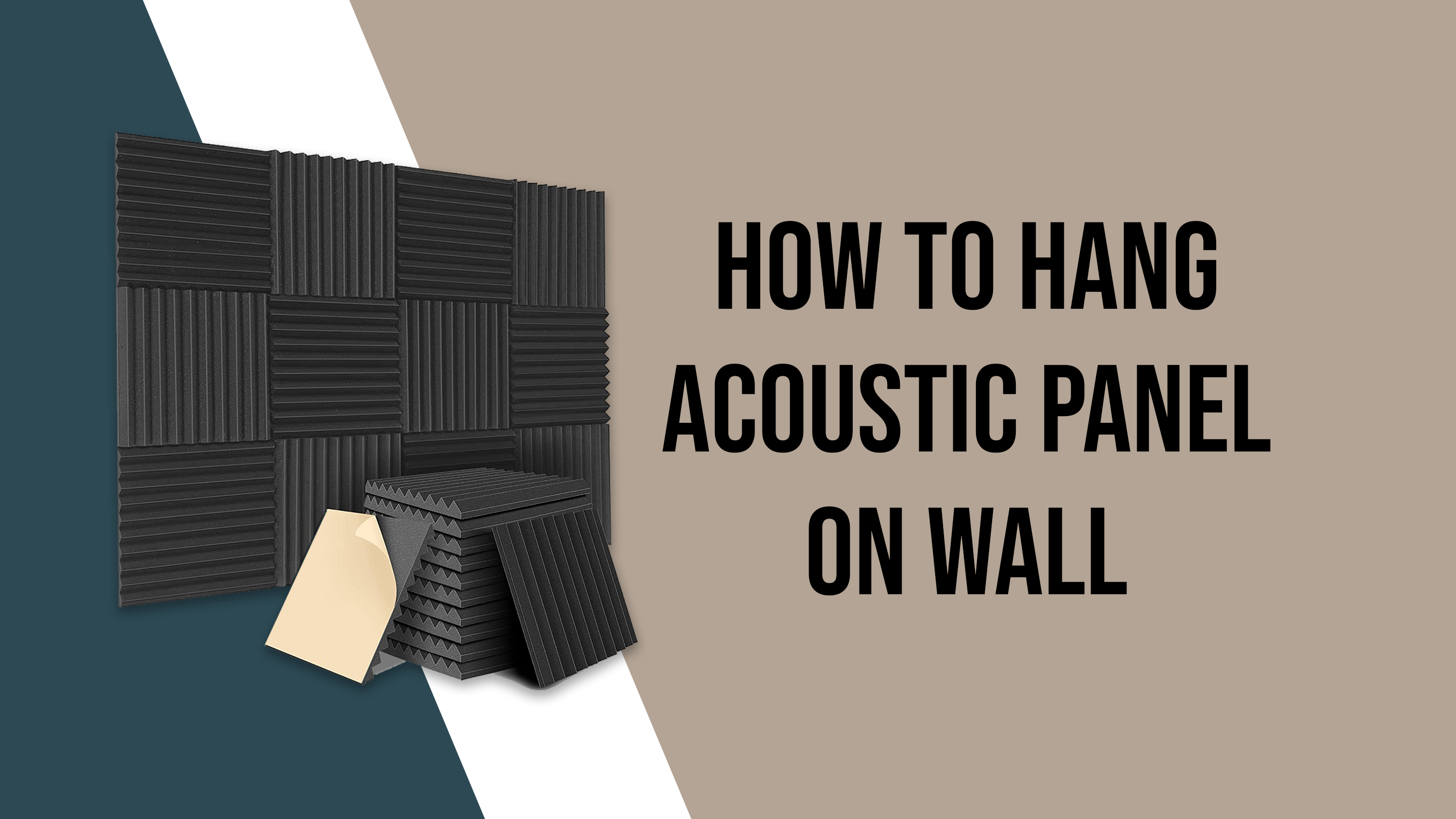 how to hang acoustic panel on wall