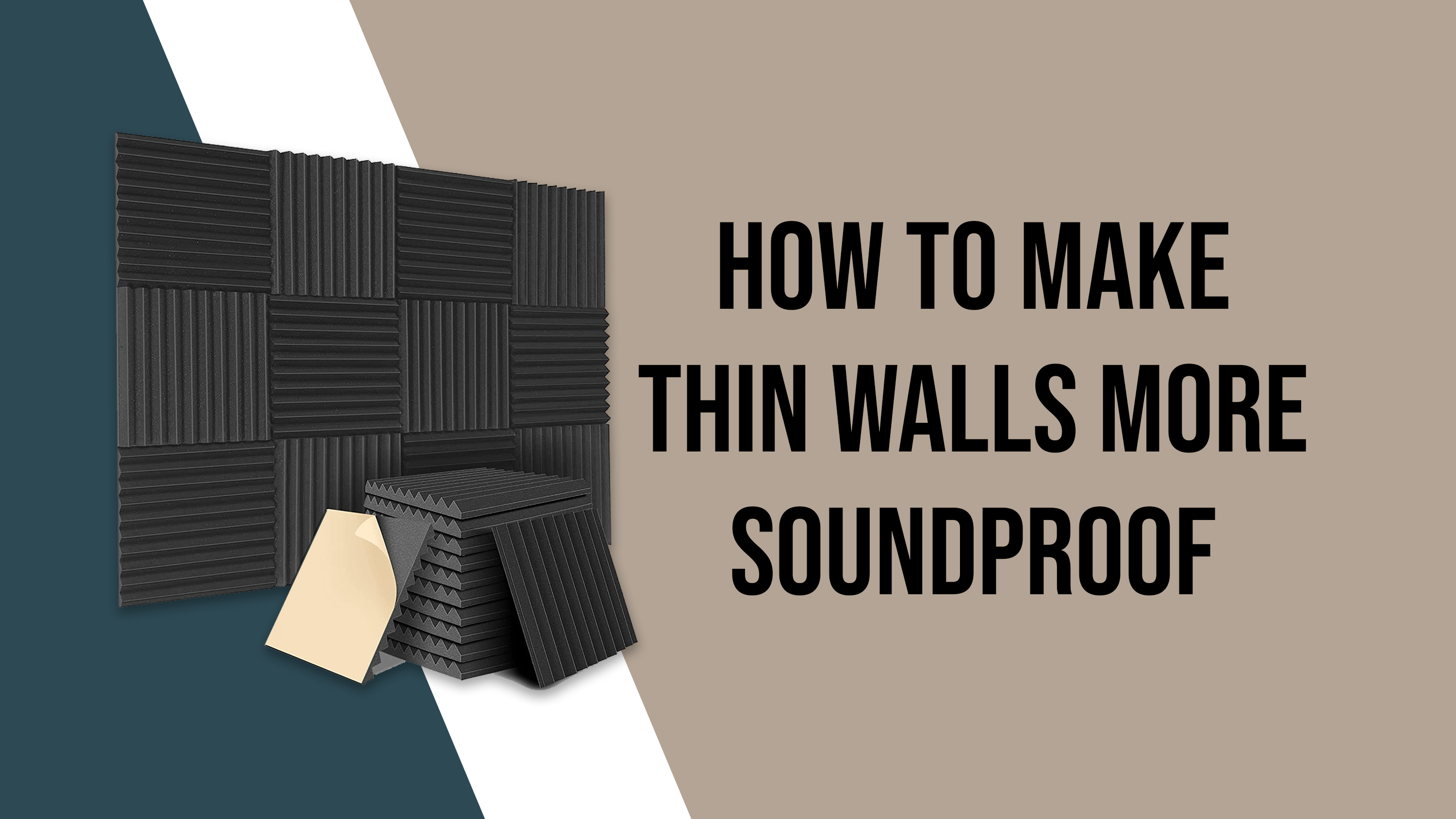 How to make thin walls more soundproof