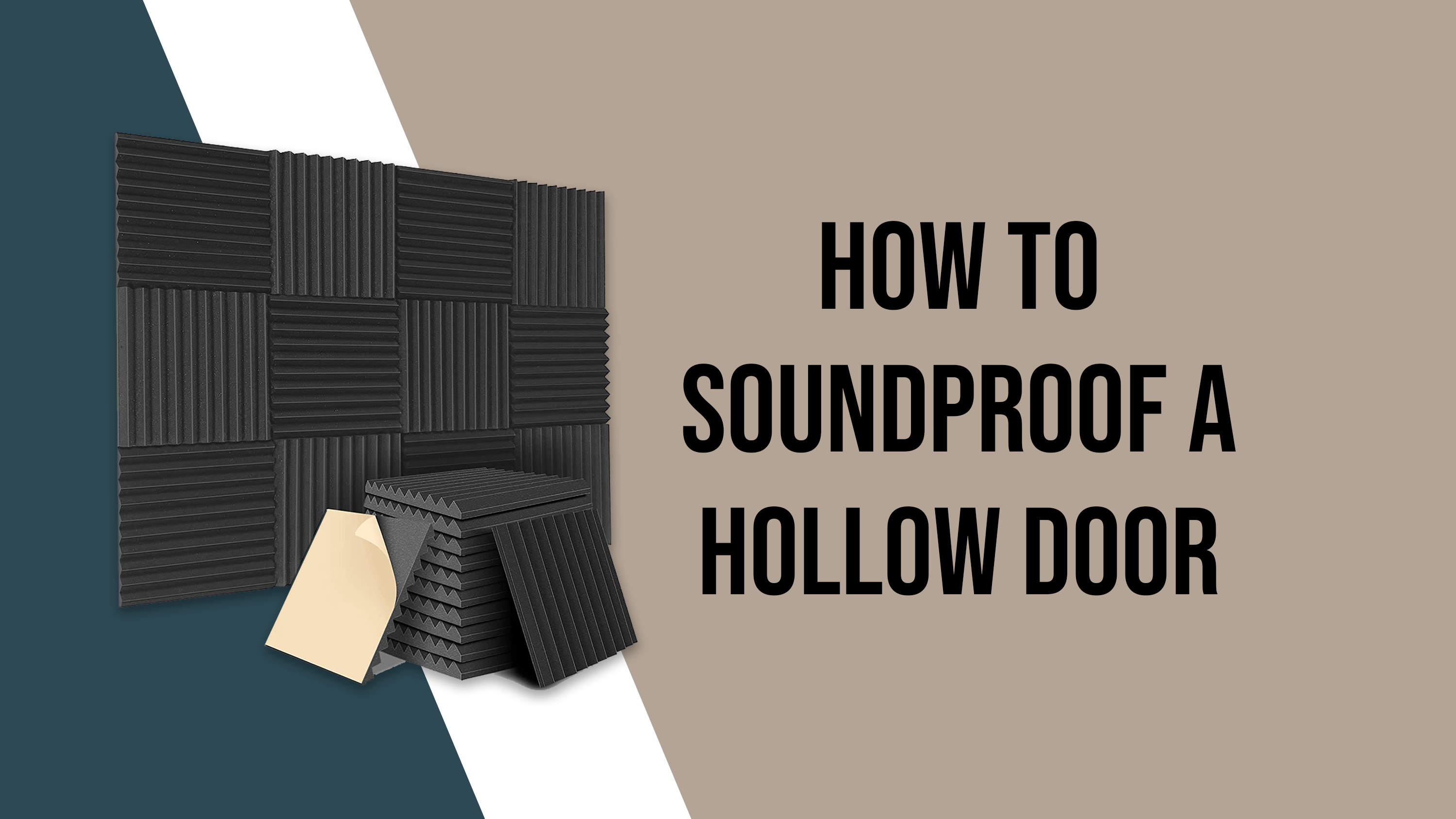How to soundproof a hollow door