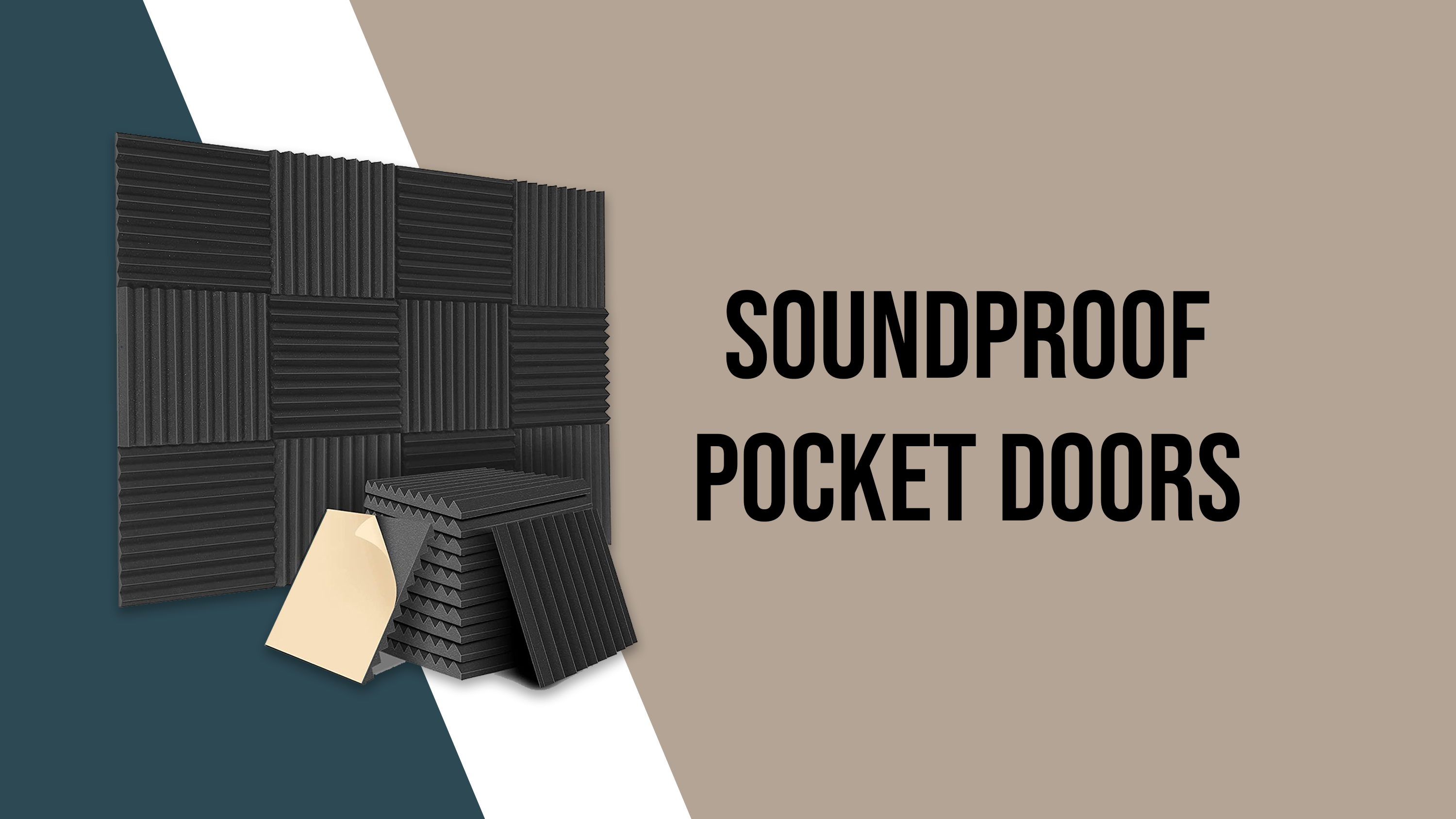 Soundproof pocket doors