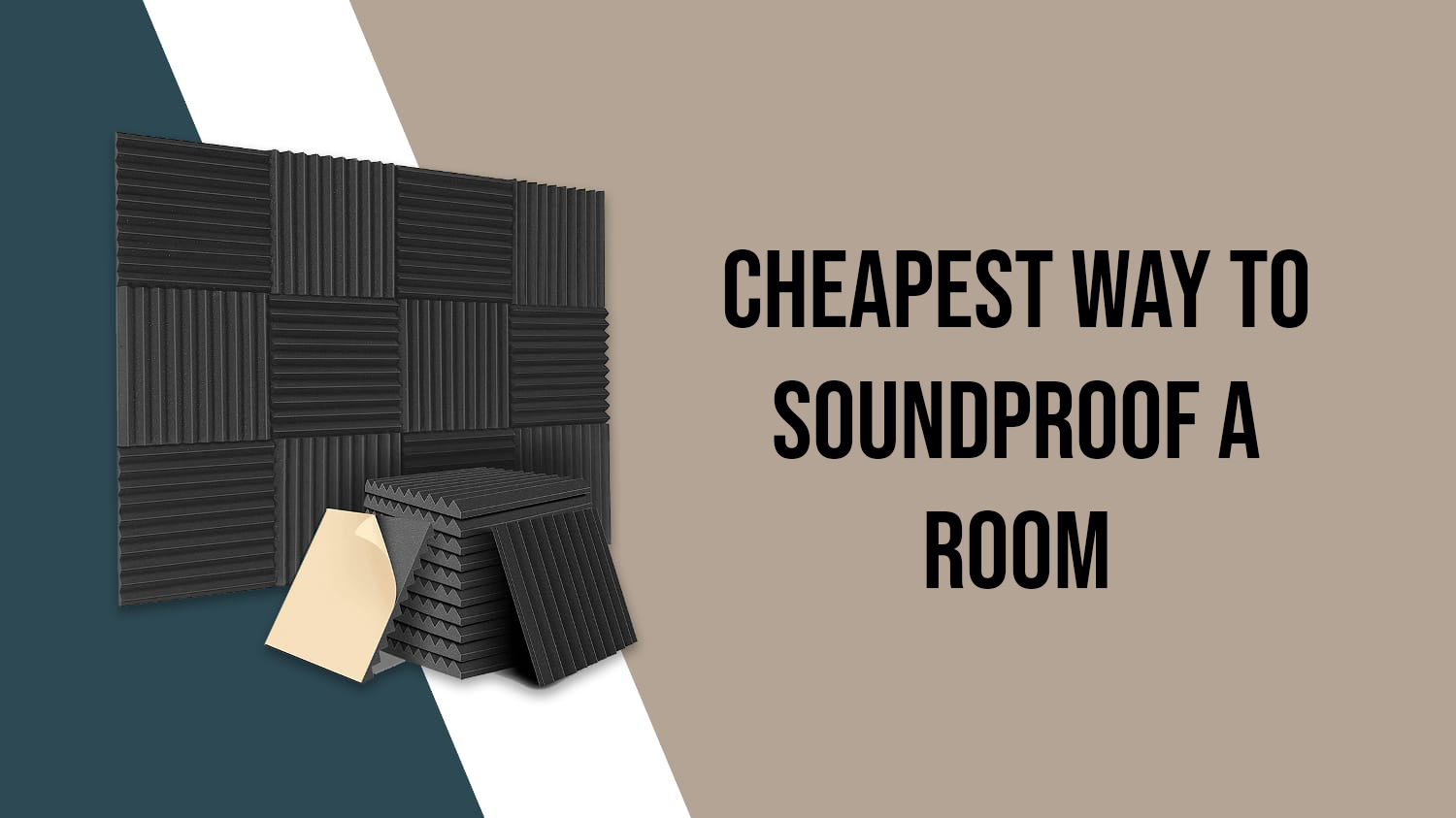 Cheapest way to soundproof a room