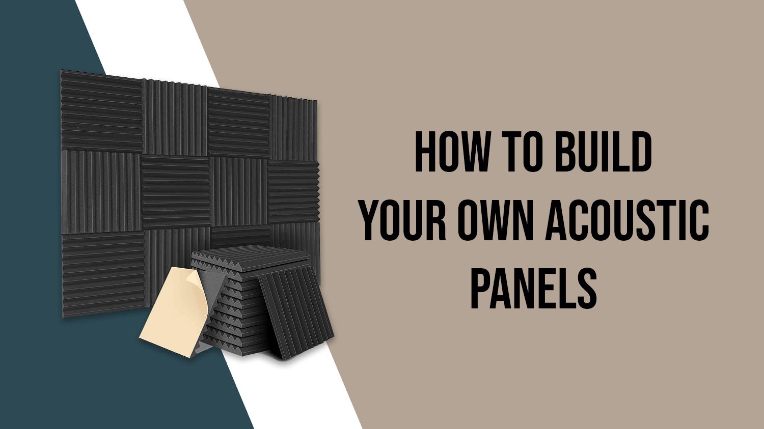 How to build your own acoustic panel